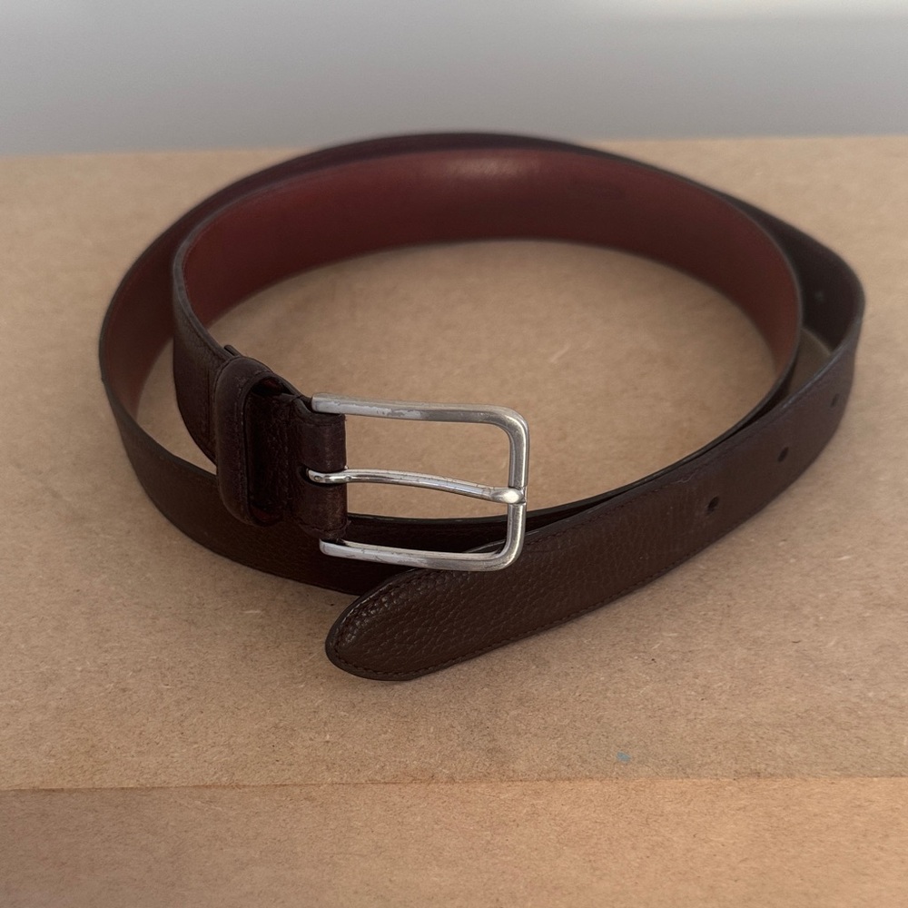 Coach Brown Leather Men's Belt